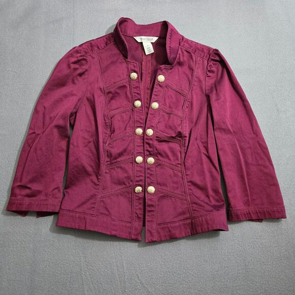 White House Black Market Jackets & Blazers - White House Black Market Women 0 Purple Open Blazer Long Sleeve